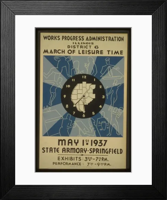Framed Print : Works Progress Administration, Illinois, District 6 - March Framed Print : Works Progress Administration, Illinois, District 6 - March