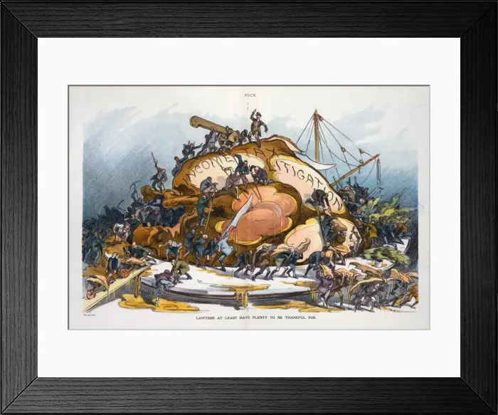 Framed Print : Lawyers at least have plenty to be thankful for Framed Print : Lawyers at least have plenty to be thankful for