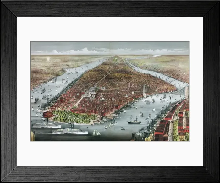 Framed Print : The City of New York Framed Print : The City of New York