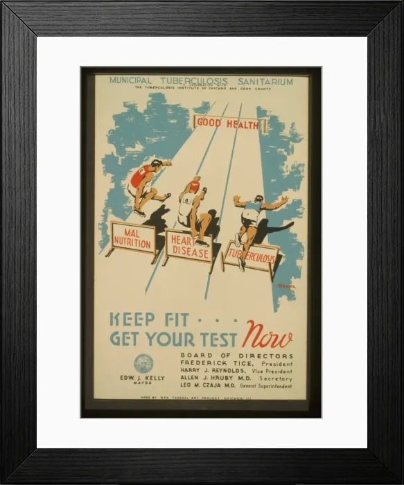 Framed Print : Keep fit... get your test now Framed Print : Keep fit... get your test now