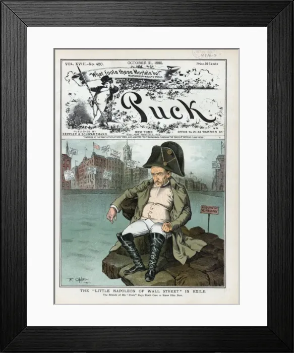 Framed Print : The Little Napoleon of Wall Street in exile Framed Print : The Little Napoleon of Wall Street in exile