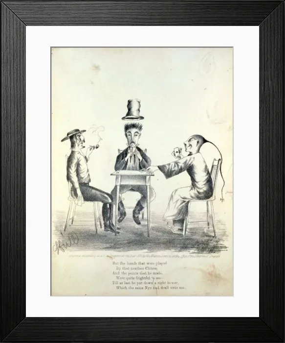 Framed Print : But the hands that were played by that heathen Chinee sic Framed Print : But the hands that were played by that heathen Chinee sic