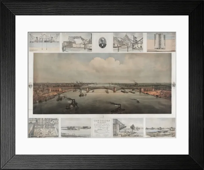 Framed Print : The bridge at St. Louis Framed Print : The bridge at St. Louis