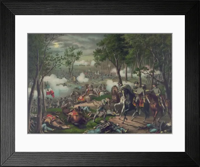 Framed Print : Battle of Chancellorsville--May 2, 3 & 4, 1863--Union (Gen Framed Print : Battle of Chancellorsville--May 2, 3 & 4, 1863--Union (Gen