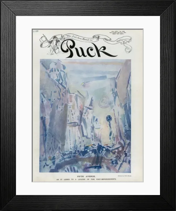 Framed Print : Fifth avenue - as it looks to a leader of the post-impressio Framed Print : Fifth avenue - as it looks to a leader of the post-impressio
