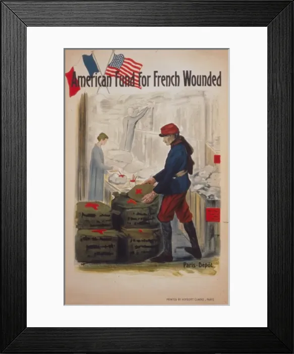 Framed Print : American Fund for French Wounded Framed Print : American Fund for French Wounded