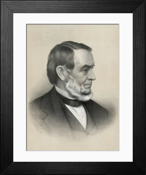 Framed Print : Rev. Samuel Joseph May, head-and-shoulders portrait, facing Framed Print : Rev. Samuel Joseph May, head-and-shoulders portrait, facing
