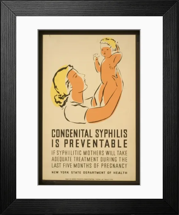 Framed Print : Congenital syphilis is preventable If syphilitic mothers wil Framed Print : Congenital syphilis is preventable If syphilitic mothers wil