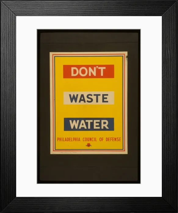 Framed Print : Don t waste water Framed Print : Don t waste water