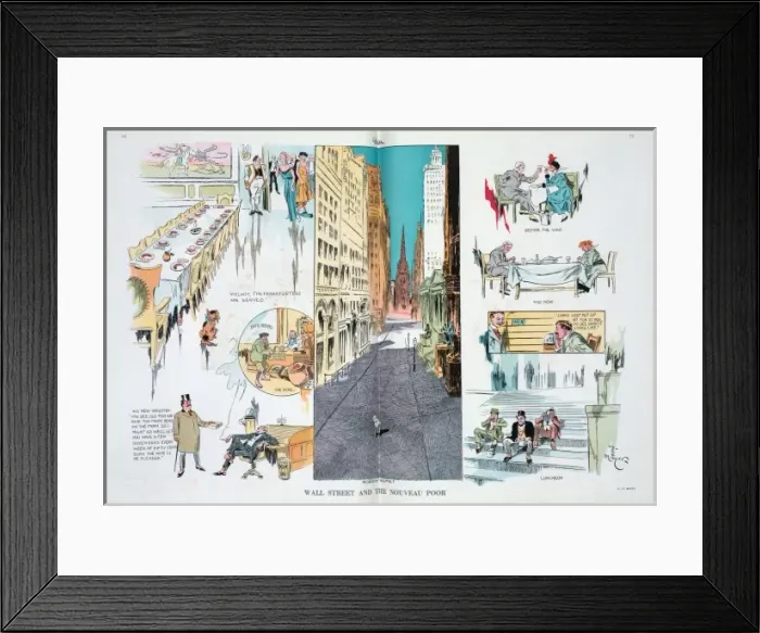 Framed Print : Wall Street and the nouveau poor Framed Print : Wall Street and the nouveau poor