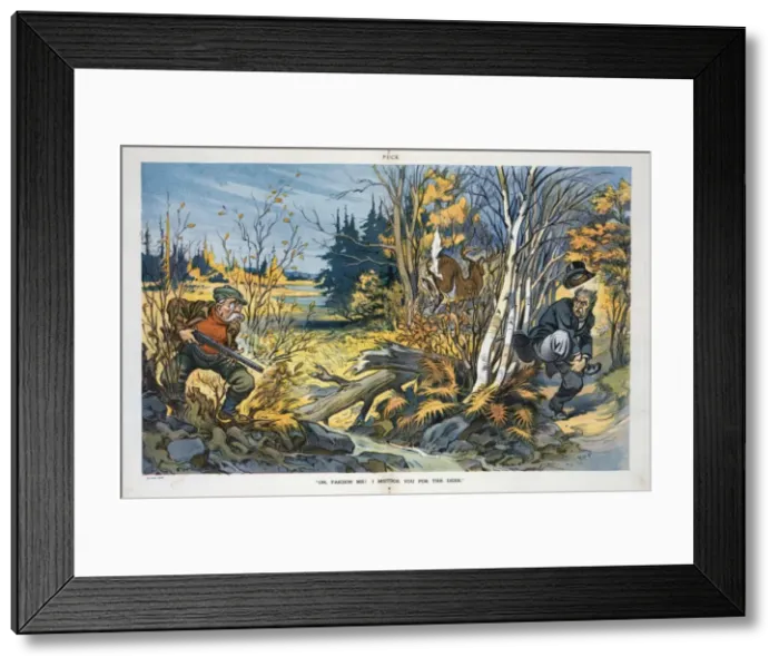 Framed Print : Oh, pardon me! I mistook you for the deer Framed Print : Oh, pardon me! I mistook you for the deer