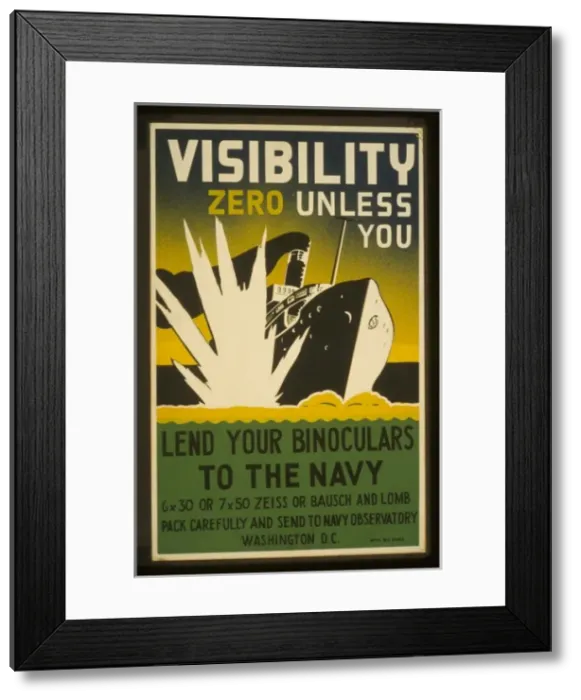 Framed Print : Visibility zero unless you lend your binoculars to the navy Framed Print : Visibility zero unless you lend your binoculars to the navy