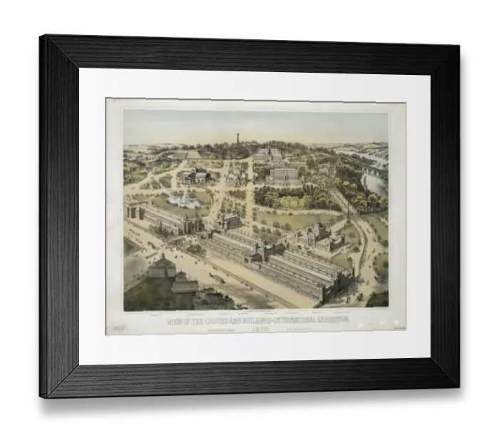 Framed Print : View of the ground and buildings, International Exhibition Framed Print : View of the ground and buildings, International Exhibition