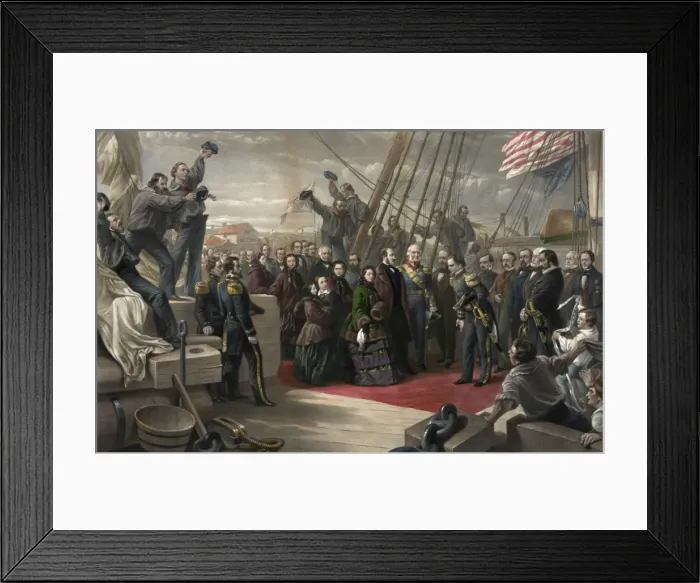 Framed Print : England and America. The visit of her majesty Queen Victoria Framed Print : England and America. The visit of her majesty Queen Victoria