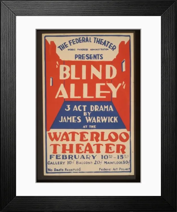 Framed Print : The Federal Theater, Works Progress Administration presents Framed Print : The Federal Theater, Works Progress Administration presents