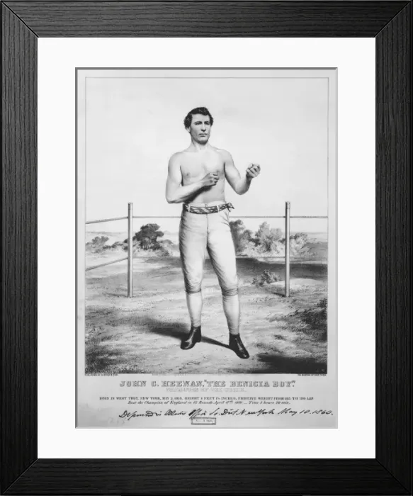 Framed Print : John C. Heenan, The Benicia Boy - champion of the world Framed Print : John C. Heenan, The Benicia Boy - champion of the world