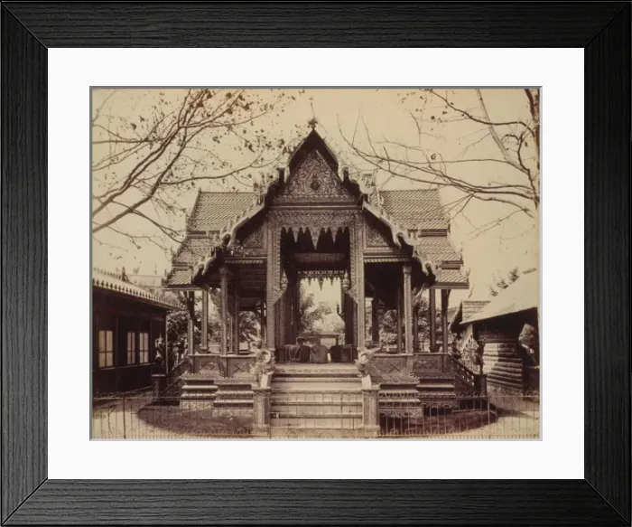 Framed Print : Pavilion of Siam, Paris Exposition, 1889 Framed Print : Pavilion of Siam, Paris Exposition, 1889