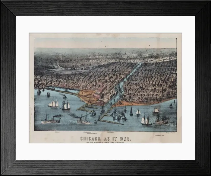 Framed Print : Chicago, as it was Framed Print : Chicago, as it was