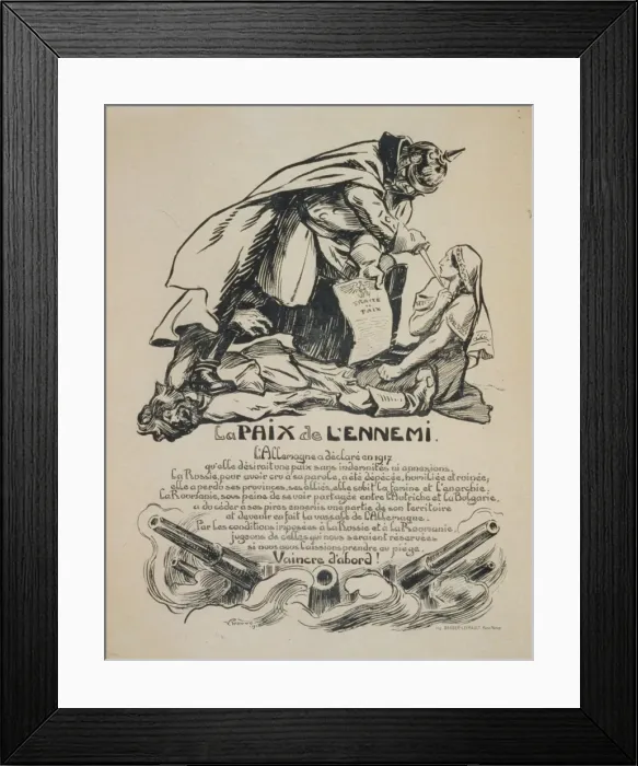 Framed Print : La paix de l ennemi Framed Print : La paix de l ennemi