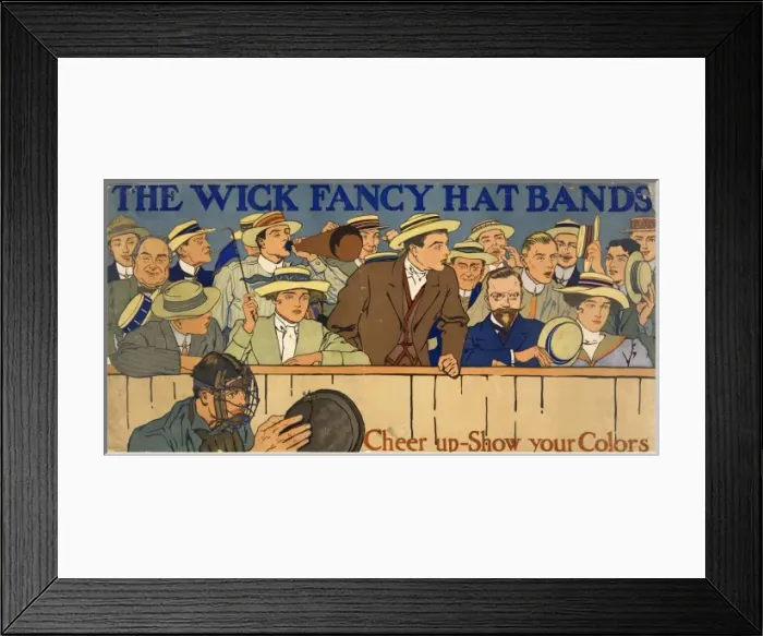 Framed Print : The Wick fancy hat bands. Cheer up - show your colors Framed Print : The Wick fancy hat bands. Cheer up - show your colors