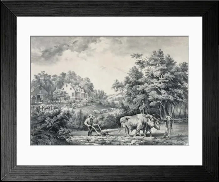 Framed Print : American farm scenes: No. 1 Framed Print : American farm scenes: No. 1