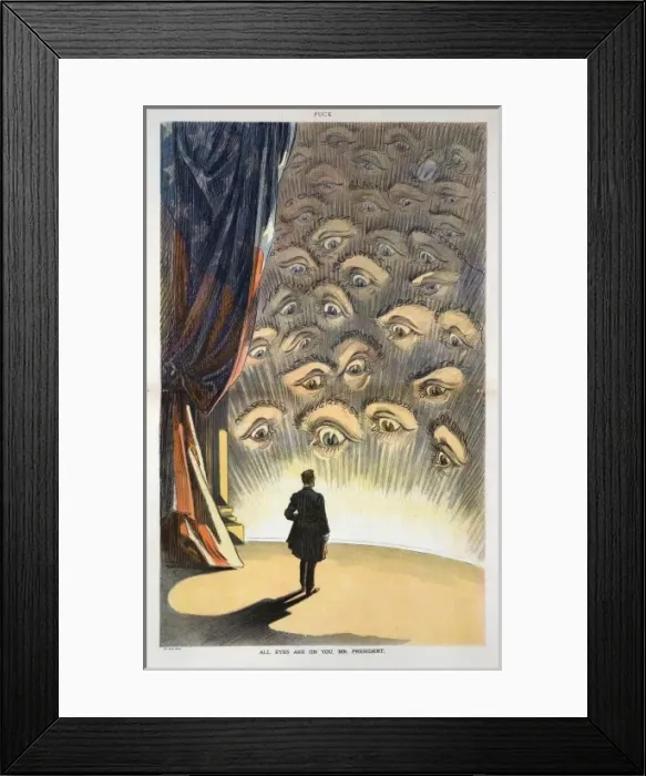 Framed Print : All eyes are on you, Mr. President Framed Print : All eyes are on you, Mr. President