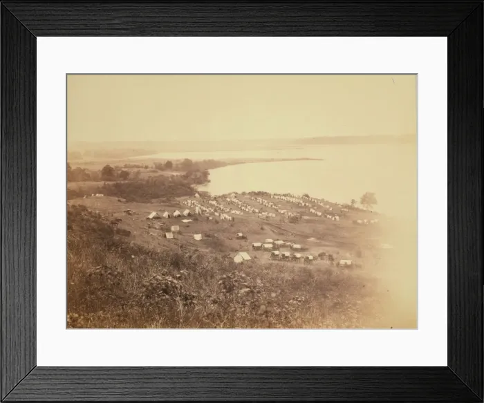Framed Print : Belle Plain Landing, Va. Camp of 15th New York engineers Framed Print : Belle Plain Landing, Va. Camp of 15th New York engineers
