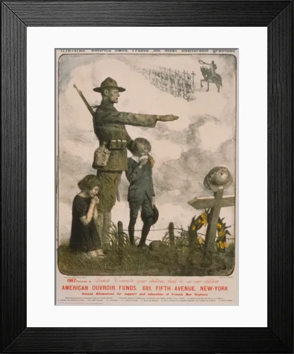 Framed Print : 1778-1783 America owes France the most unalterable gratitude Framed Print : 1778-1783 America owes France the most unalterable gratitude