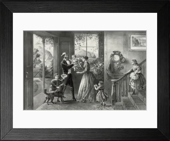Framed Print : The Four seasons of life: middle age The season of strength Framed Print : The Four seasons of life: middle age The season of strength