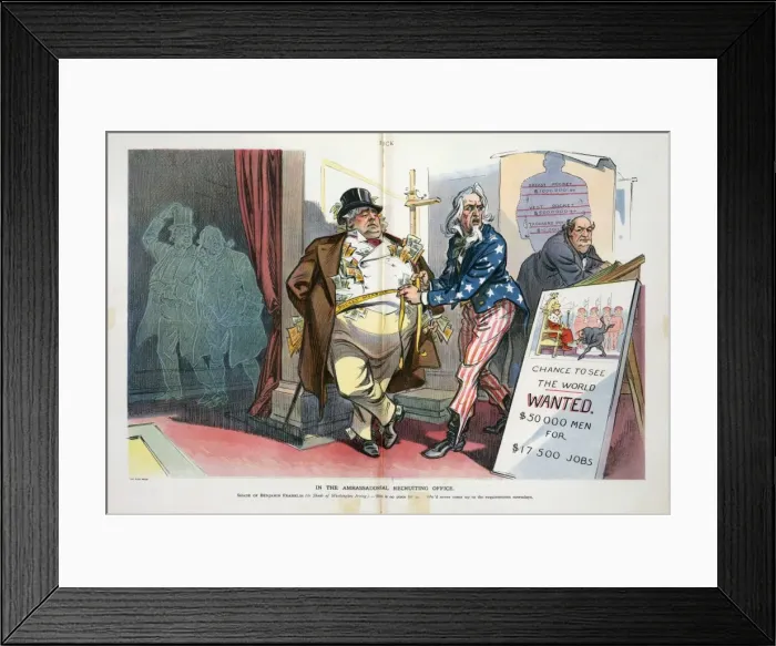 Framed Print : In the ambassadorial recruiting office Framed Print : In the ambassadorial recruiting office