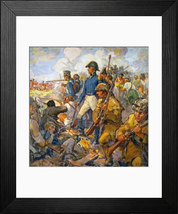 Framed Print : Andrew Jackson during the Battle of New Orleans Framed Print : Andrew Jackson during the Battle of New Orleans