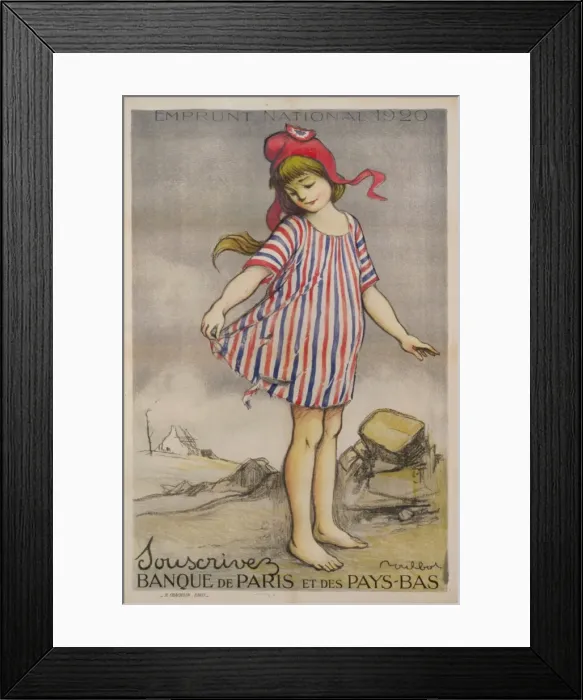 Framed Print : Emprunt National 1920. Souscrivez. Banque de Paris et des Pa Framed Print : Emprunt National 1920. Souscrivez. Banque de Paris et des Pa