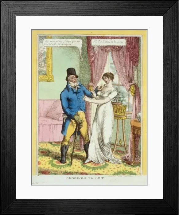 Framed Print : Lodgings to let Framed Print : Lodgings to let