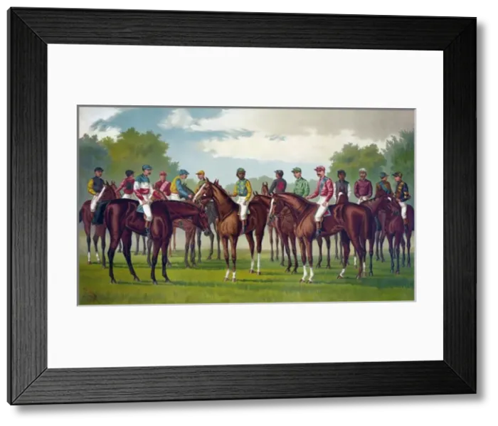 Framed Print : Celebrated winning horses and jockeys of the american turf Framed Print : Celebrated winning horses and jockeys of the american turf