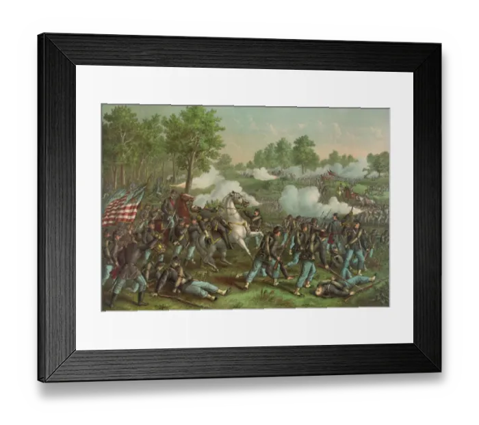 Framed Print : Battle of Wilsons Creek--Aug. 10, 1861--Union (Gen. Lyon) Framed Print : Battle of Wilsons Creek--Aug. 10, 1861--Union (Gen. Lyon)