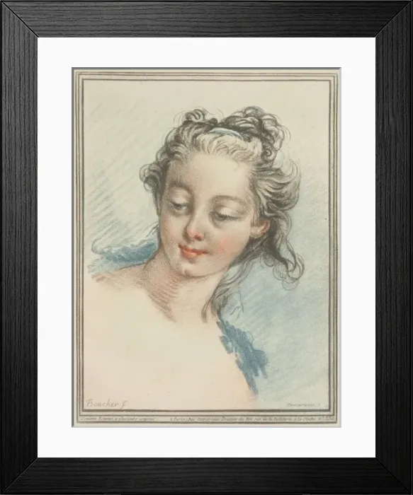 Framed Print : Head of a young lady Framed Print : Head of a young lady