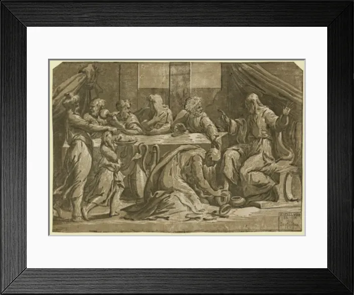 Framed Print : Christ at the table of Simon the Pharisee Framed Print : Christ at the table of Simon the Pharisee