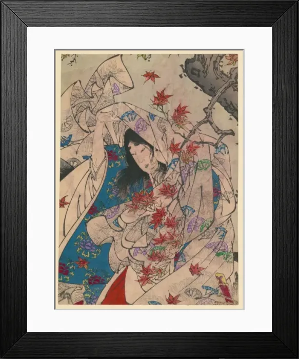 Framed Print : Autumn moon over Sumiyoshi Framed Print : Autumn moon over Sumiyoshi