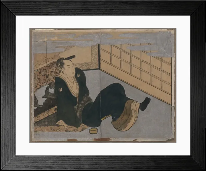 Framed Print : Makura ehon no iichibu Framed Print : Makura ehon no iichibu