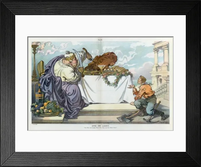 Framed Print : Dives and Lazarus Framed Print : Dives and Lazarus