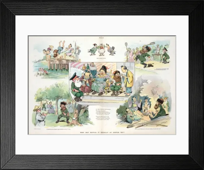 Framed Print : Why not settle it socially at Oyster Bay? Framed Print : Why not settle it socially at Oyster Bay?