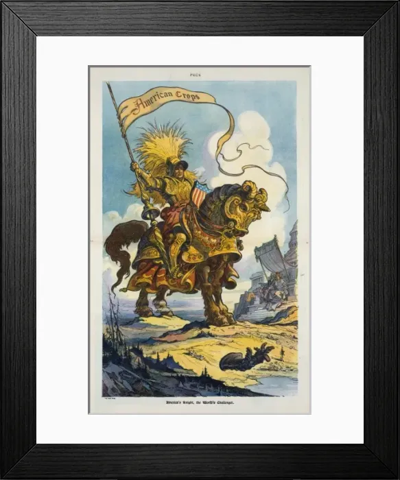Framed Print : Americas knight, the worlds challenger Framed Print : Americas knight, the worlds challenger