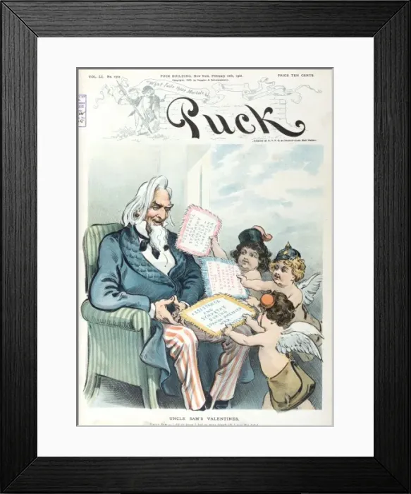 Framed Print : Uncle Sams valentines Framed Print : Uncle Sams valentines