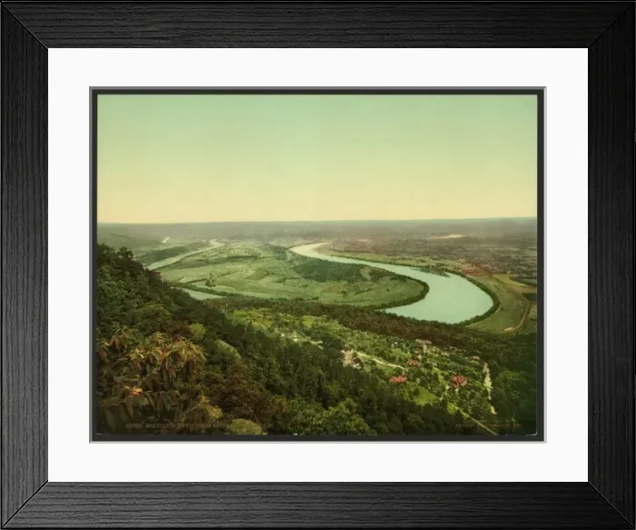 Framed Print : Moccasin Bend from Lookout Mountain Framed Print : Moccasin Bend from Lookout Mountain