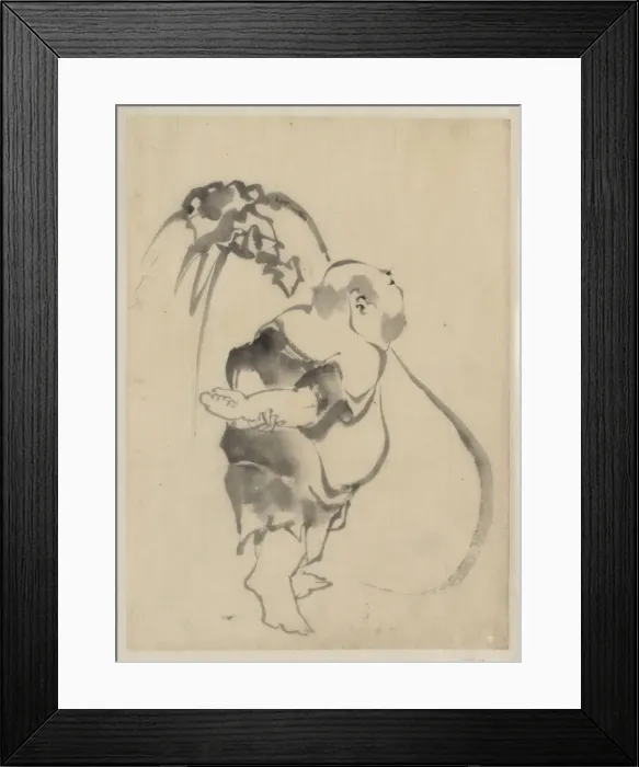 Framed Print : Hotei, the god of good fortune, one of the seven lucky gods Framed Print : Hotei, the god of good fortune, one of the seven lucky gods