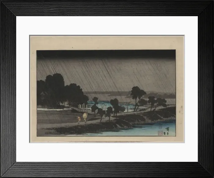 Framed Print : Evening rain at Azuma Shrine Framed Print : Evening rain at Azuma Shrine