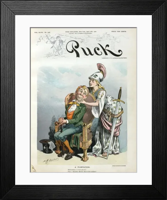 Framed Print : A flirtation Framed Print : A flirtation