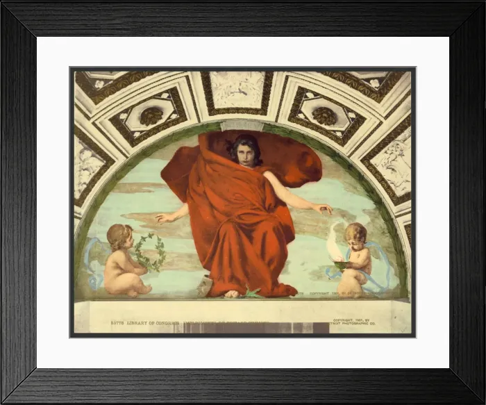 Framed Print : Library of Congress Melpomene by Edward Simmons Library of C Framed Print : Library of Congress Melpomene by Edward Simmons Library of C