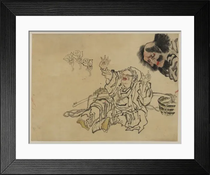 Framed Print : Yoshiwara sparrow dance Framed Print : Yoshiwara sparrow dance