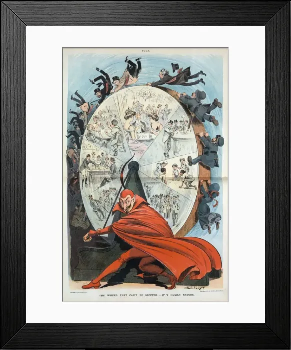 Framed Print : The wheel that can t be stopped; - its human nature Framed Print : The wheel that can t be stopped; - its human nature